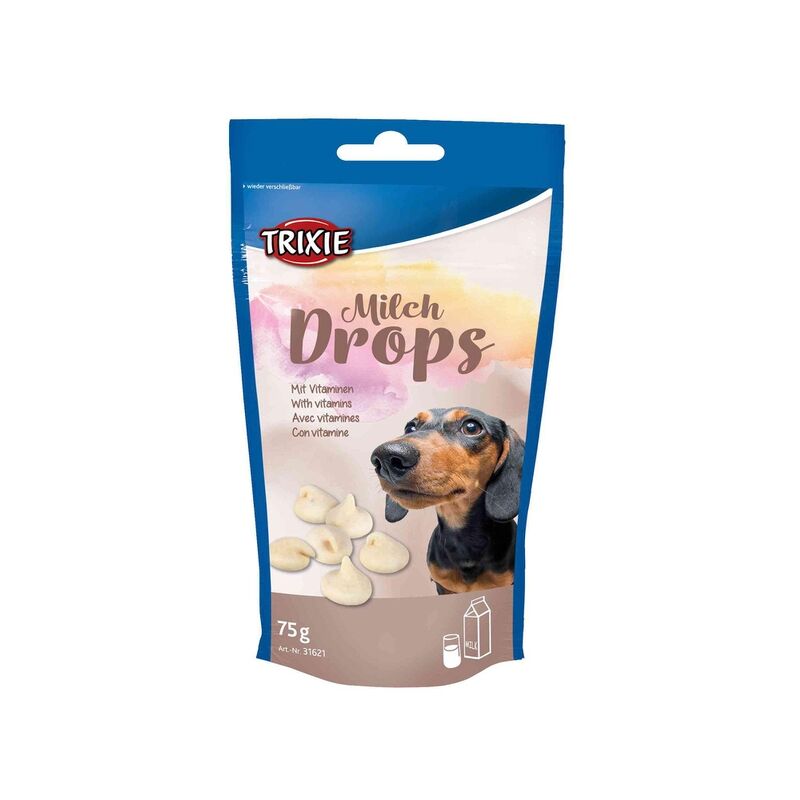 

Milk Drops, Leche, Vitaminados, 75 g - Trixie