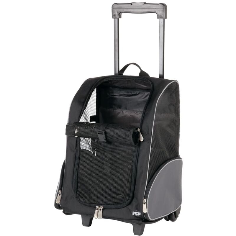

TRIXIE Mochila con carrito para mascotas negro y gris - Negro