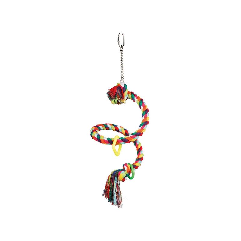 

Trixie Percha Cuerda Multicolor espiral, 50 cm