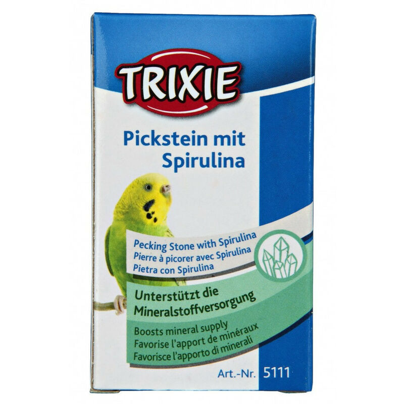 

Trixie - Piedra de picoteo con espirulina, 20 gr, para las aves.