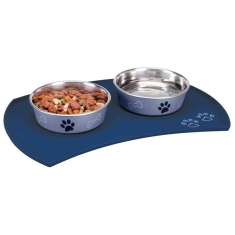 TRIXIE Placemat for bowls - 48x27 cm - Black