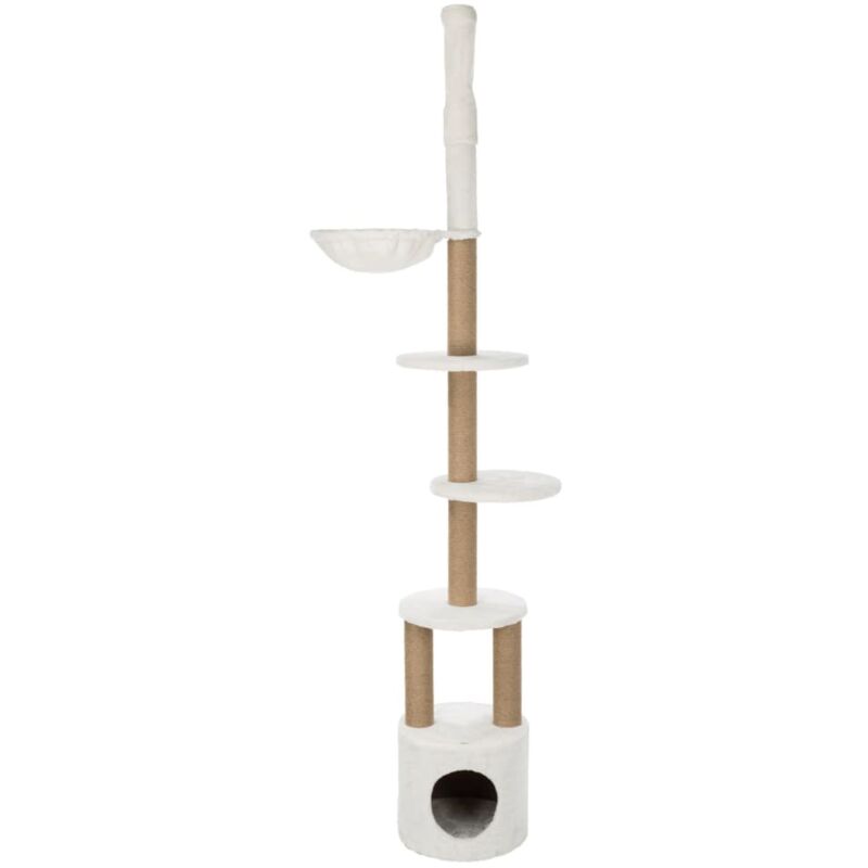 

TRIXIE Poste rascador para gatos Aurelio blanco marrón 220-250 cm - Blanco