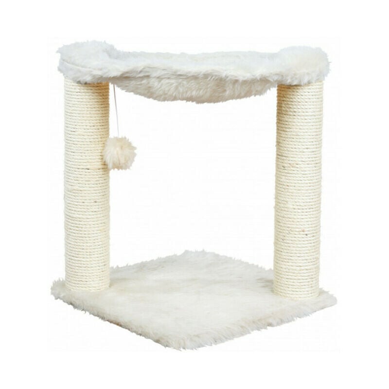 Trixie - Arbre à chat en peluche et sisal Baza avec jouet - hauteur 50 cm