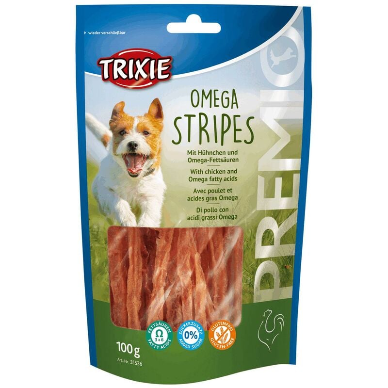 

Snack PREMIO Omega Stripes, Chicken, 100 g - Trixie