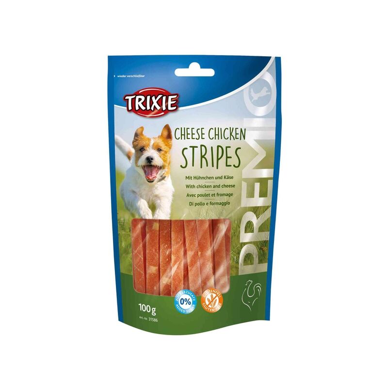 

Snack PREMIO, Chicken & Cheese Stripes, 100 g - Trixie