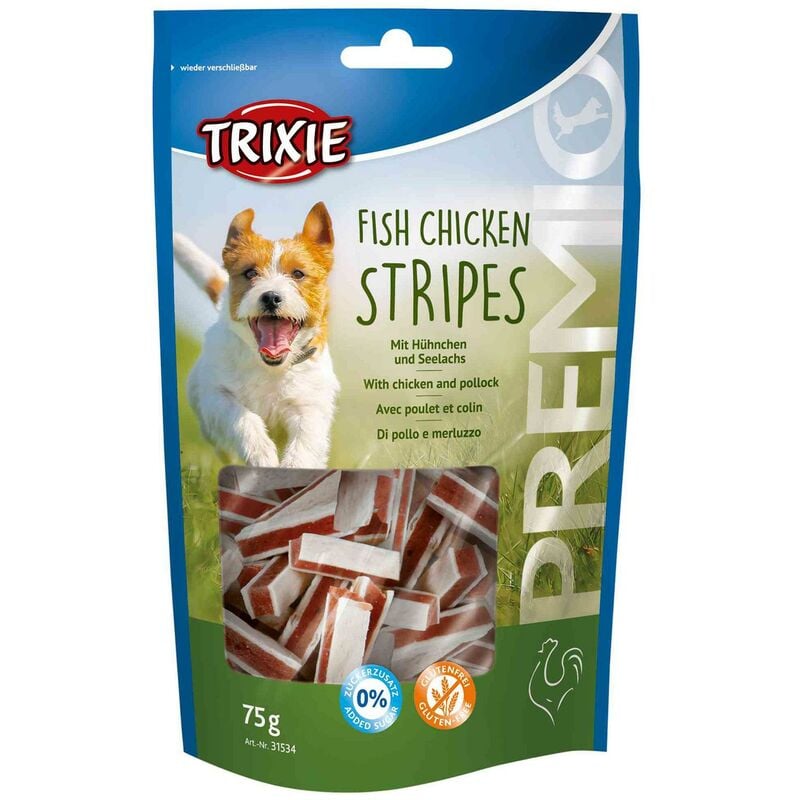 

Snack PREMIO Chicken & Fish Stripes, 75 g - Trixie