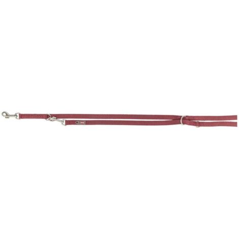 Trixie Premium Laisse réglable rouge 15 mm 2 mètres