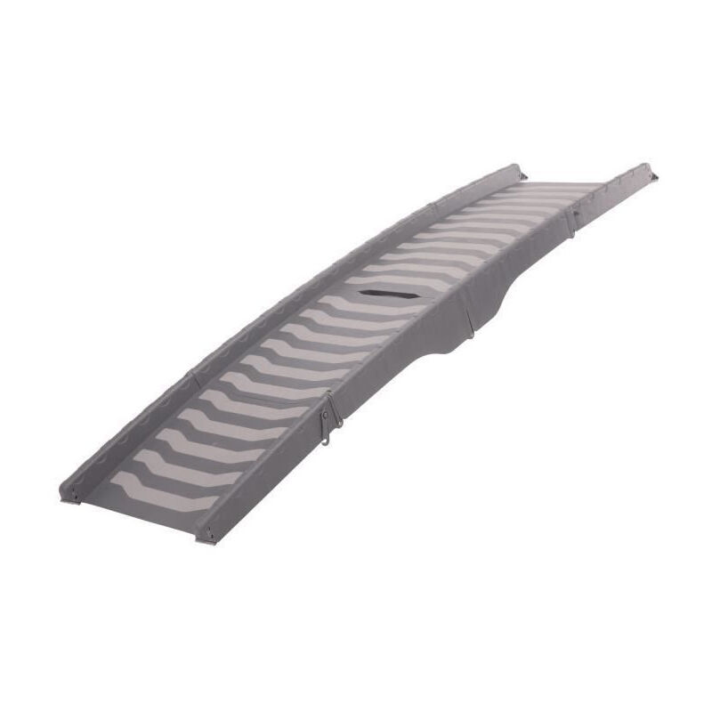 Rampe - 39 x 150 cm - Plastique - Repliable en 3 parties - Gris - Pour chien - Trixie