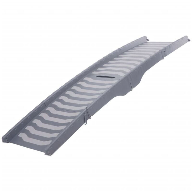 Trixie - Rampe - 39 x 150 cm - Plastique - Repliable en 3 parties - Gris - Pour chien