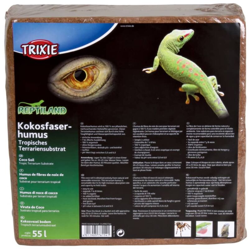 

Sustrato natural de viruta de coco REPTILAND 60 L 76154 - Trixie
