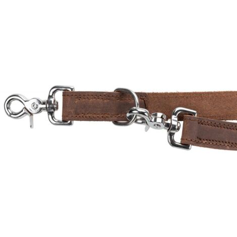 Trixie Rustic Laisse Cuir Marron Foncé L/XL 2m