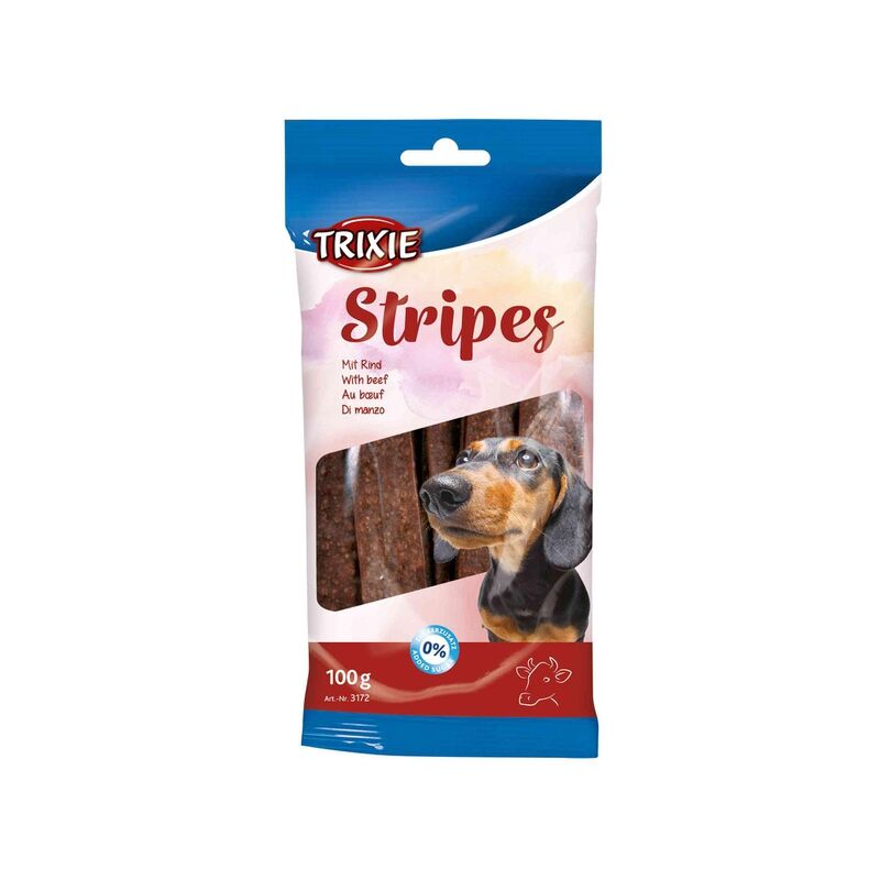 

Snack 10 Tiras masticables ternera, 100 g - Trixie