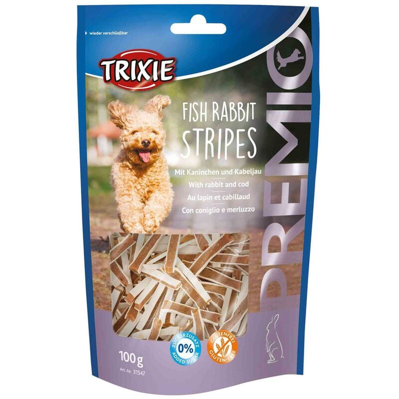 

Snack PREMIO Fish Rabbit Stripes, 100 g - Trixie