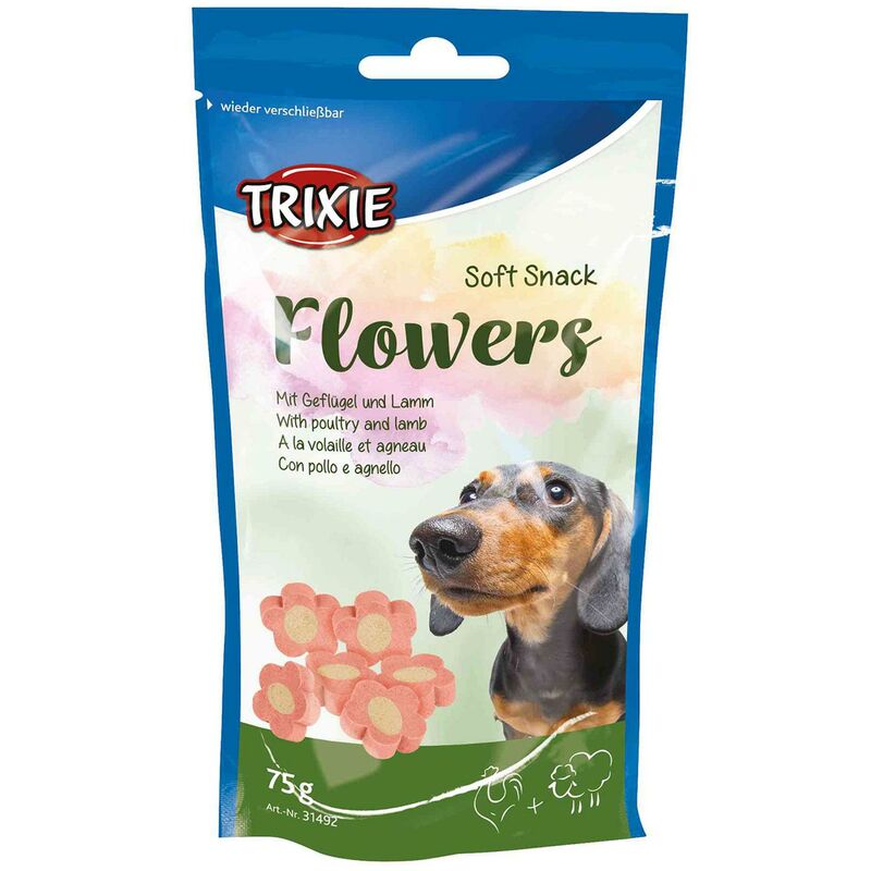 

Snack Soft Snack Flowers, 75 g, Cordero y Pollo - Trixie