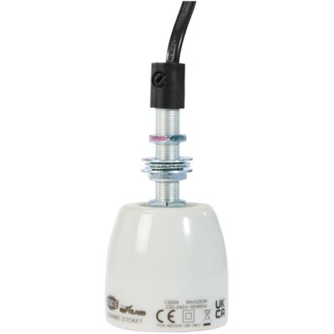 Trixie Supporto per lampadina in ceramica con presa Pro