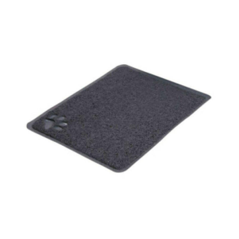 Tapis gris en plastique pour bac à litière