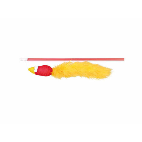 Trixie Varita de Juego con Pájaro y Plumas, 50 cm