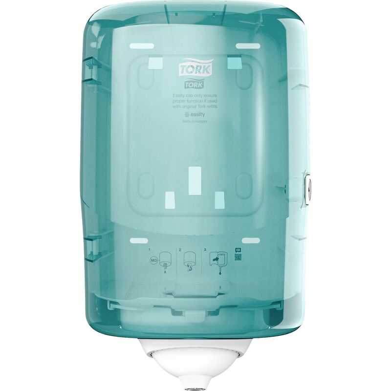 TORK 473167 Reflex™ Distributeur de serviettes en papier plastique blanc, turquoise 1 pc(s) Y756932