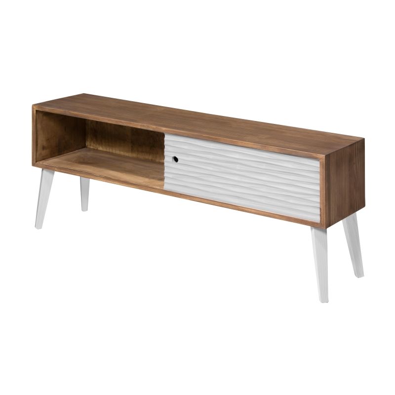 

MUEBLE DE TV HADA PUERTA CORREDERA COLOR BLANCO - Trobal