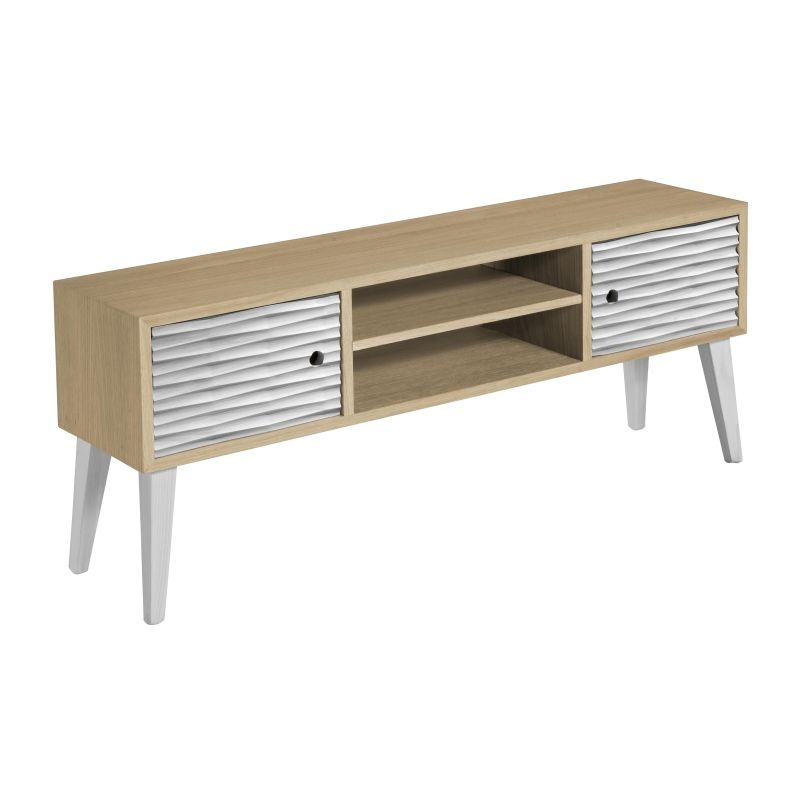 

Trobal-Mueble De Tv Hada Roble 2 Puertas Color Blanco