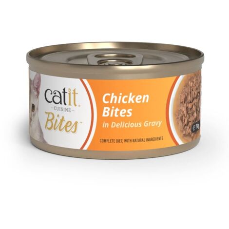 Trocitos de carne en salsa para gatos Catit Cuisine Bites