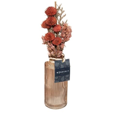 Trockenblumenstrauß Wonder H28cm - Blaßrosa