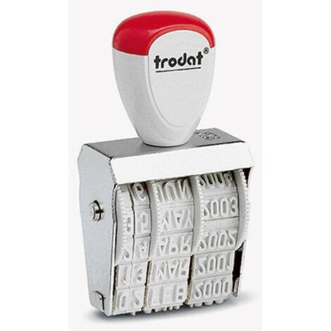 Trodat CLASSIC 1010 Tampon dateur 26 x 4 mm (l x H) argent