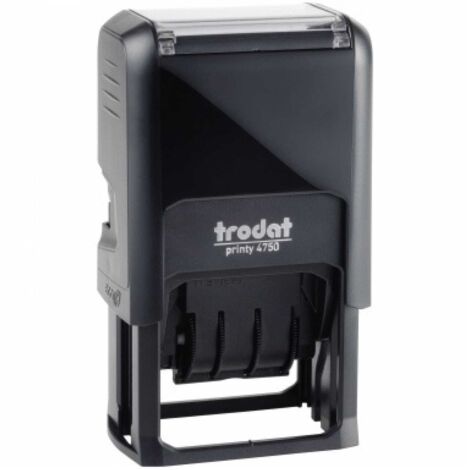 TRODAT Datumstempel trodat® Printy Dater 4750/L 41 x 24 mm (B x H) BEZAHLT 3 Druckzeilen blau/rot
