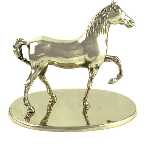Trofeo cavallo con base in ottone misura 23x26x19