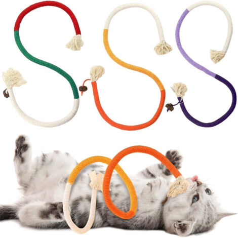 Trois jouets en corde pour chats