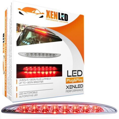 Troisième feux Stop LED - MINI R50 R53 2002-2006 avec 8 LED rouges pour R50 R53 première génération - CHROME