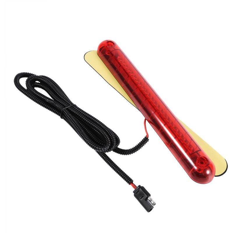 SNQ - Troisième troisième feu stop, universel rouge 24 led voiture haut montage troisième troisième feu stop feu arrière lampe 12V
