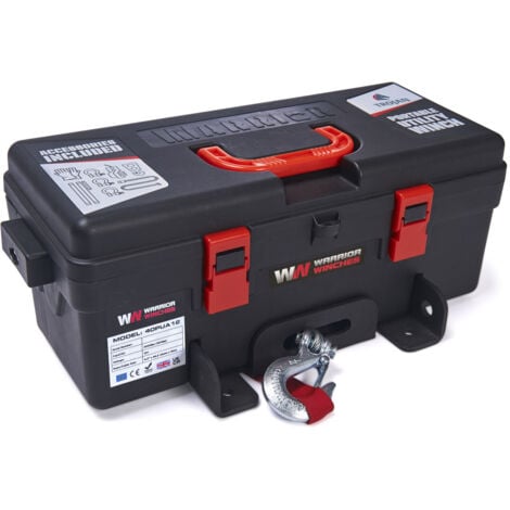 WARRIOR WINCHES TROJAN tragbare elektrische Seilwinde 4000LB Stahlseil 12V