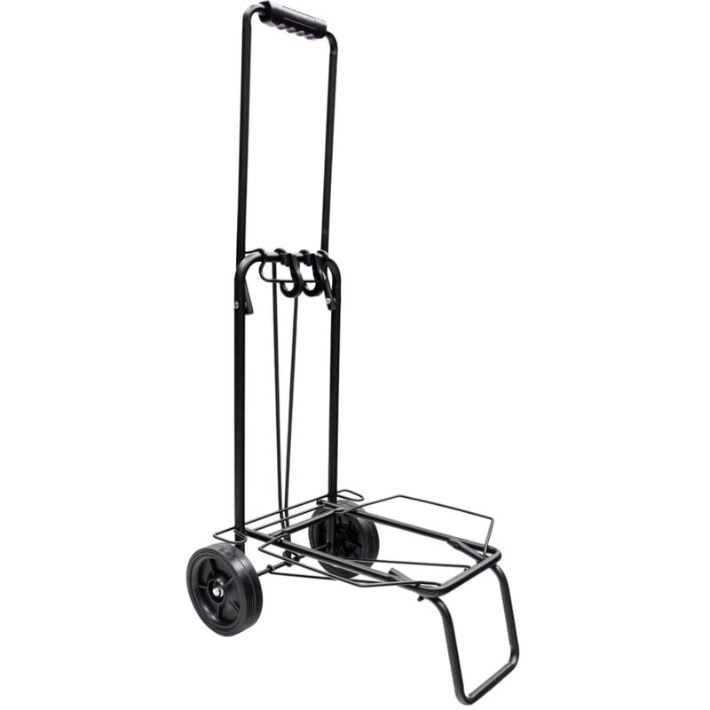 Carrello pieghevole in metallo de carico - portabagagli con corda elastica 93,5x33x44 cm. carrello de trasporto 50 kg.