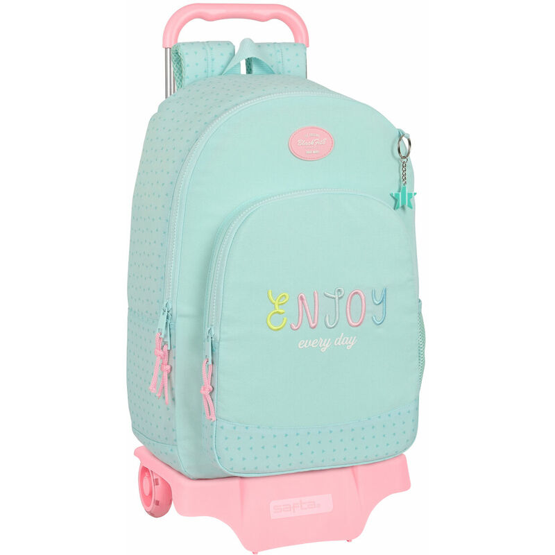 Trolley per la Scuola Blackfit8 Enjoy Verde 30 x