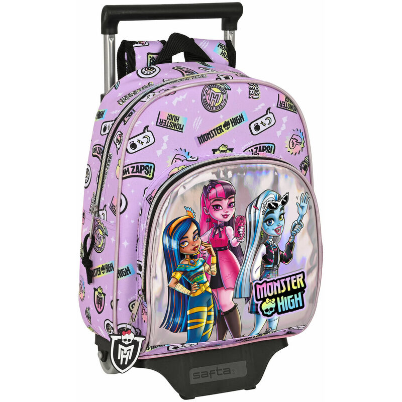 Image of Trolley per la Scuola Monster High Best boos Lilla 28 x 34 x 10 cm