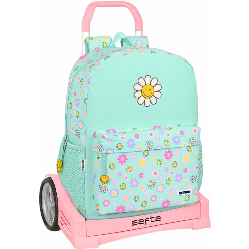 Smiley - Trolley per la Scuola Summer fun Turchese...