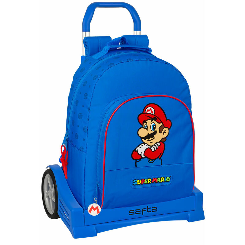 Image of Trolley per la Scuola Super Mario Play Azzurro Rosso 32 x 42 x 15 cm