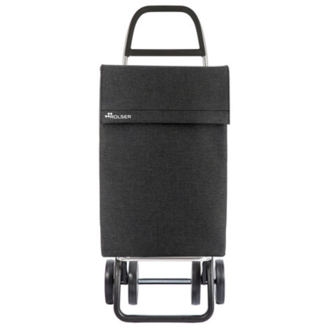 Trolley Rolser Jean Tweed 4 Räder - Schwarz