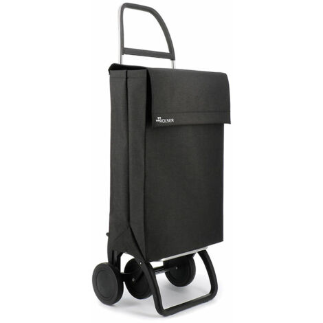 Trolley Rolser Jean Tweed 4 Ruote - Nero