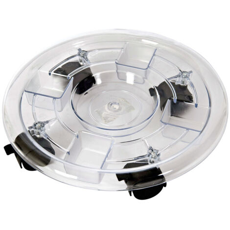 Trolley rotondo Verdemax in abs trasparente