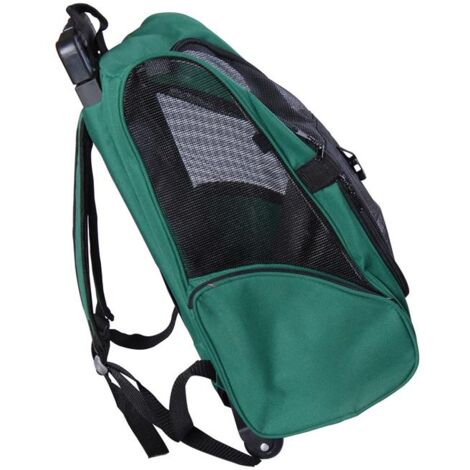 TROLLEY ZAINO TRASPORTINO PER ANIMALI DOMESTICI VERDE