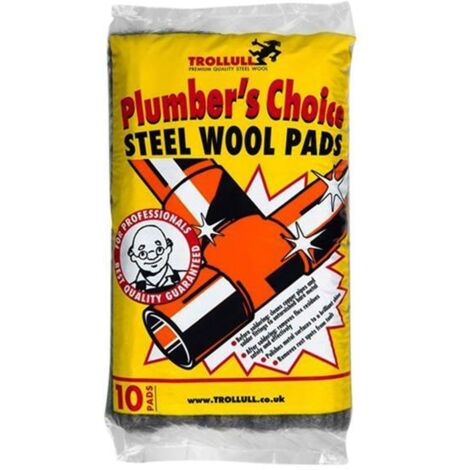 Trollull Plumber's Choice Steel Wool Pads 200g