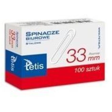 Trombones Tetis 33 mm - 100 pièces, acier inoxydable