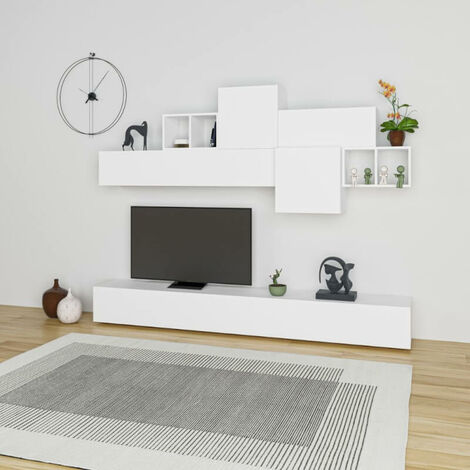 Tromen ausgestattete Wand 260 cm. weiß MTV234476