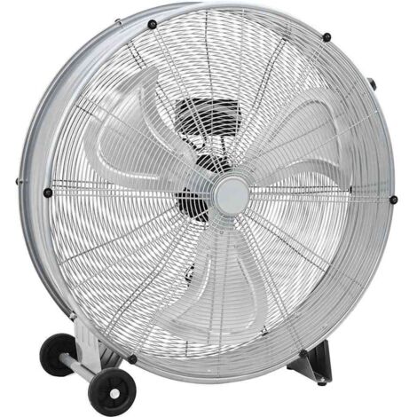 Trommelventilator Mit Rad 79 x 37 x 82 cm Aluminium vidaXL