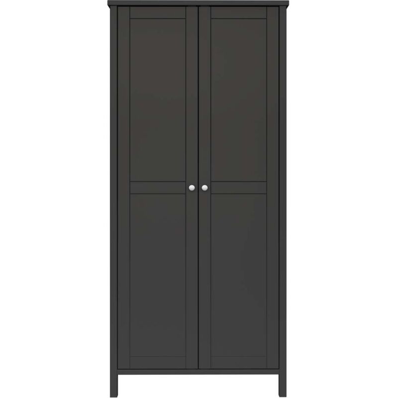 Ebuy24 - Tromsø armoire de rangement 2 portes couleur café.
