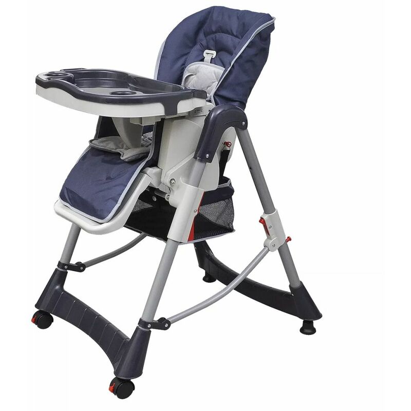

Trona de bebe Deluxe de altura ajustable azul oscuro