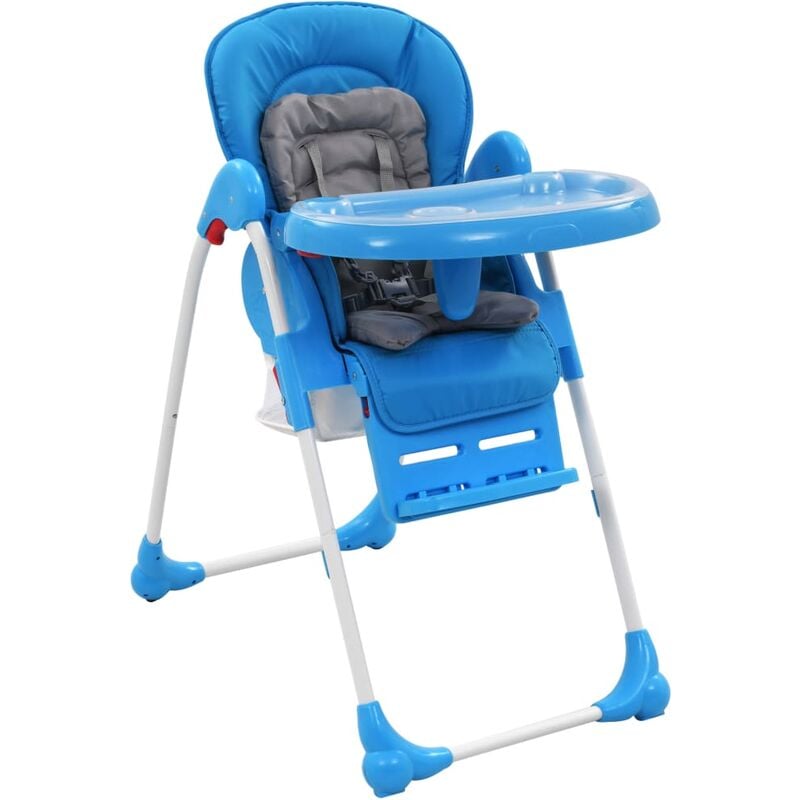 

Trona de bebe azul y gris
