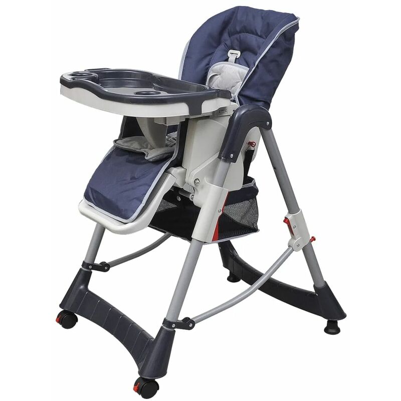 

Trona de bebé Deluxe de altura ajustable azul oscuro